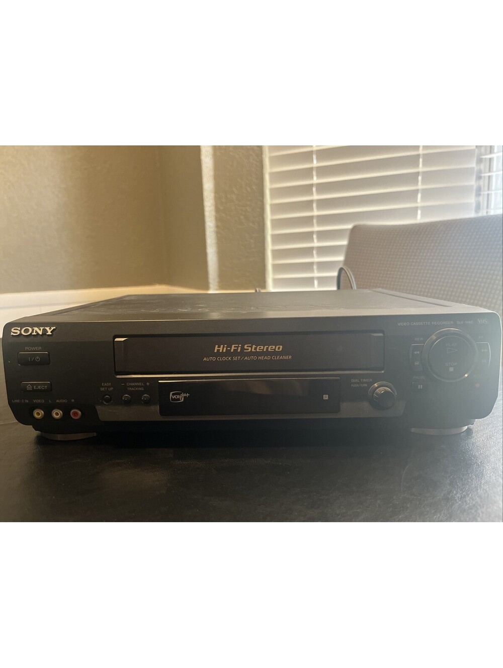 Sony SLV-N60 Hi-Fi Stereo VCR VHS Player Recorder - No Remote - Tested - Good